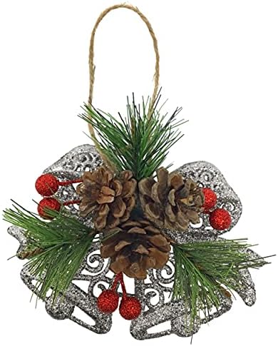 Pinecone Berry Christmas Ornaments Set of 8