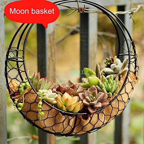 Moobom Wire Wreath Frame Hanger with Hook for Home Garden