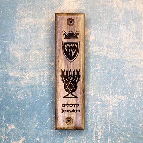 Handmade Olive Wood Mezuzah Case