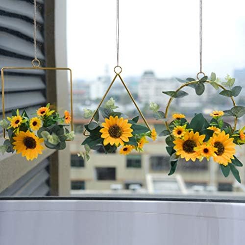 1PC Artificial Sunflower Wreath for Home Decor