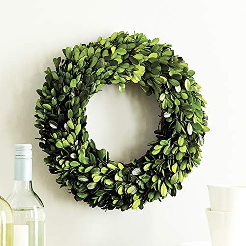 10 Inch Preserved Boxwood Wreath Home Decor