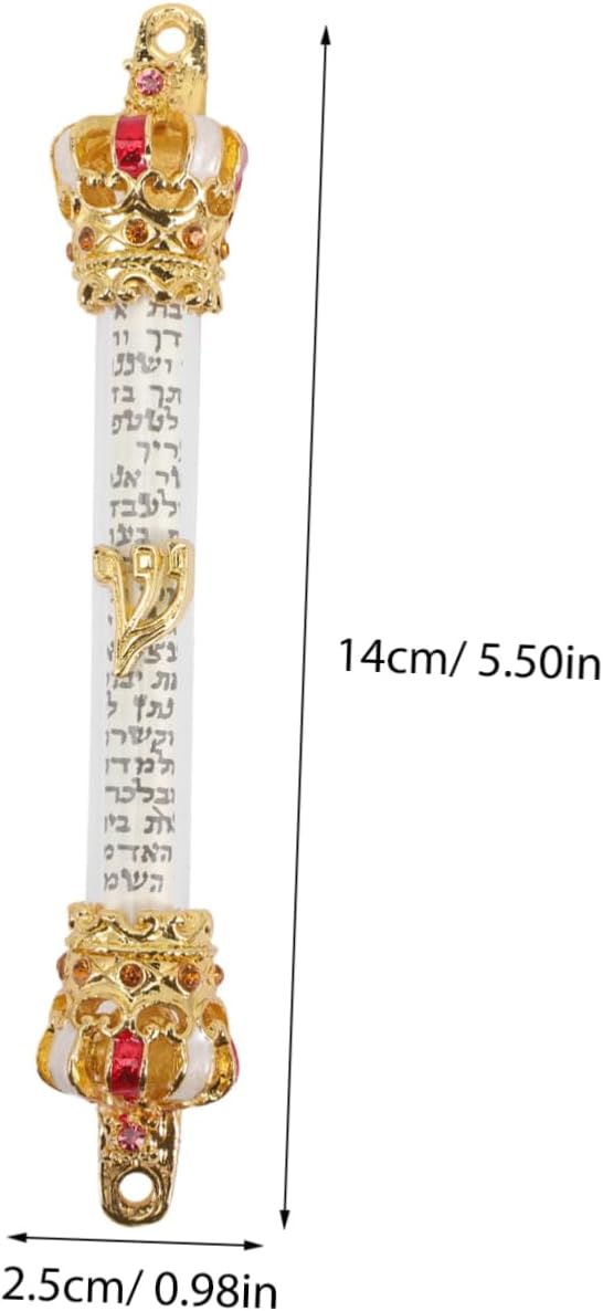 ABOOFAN Metal Door Mezuzah with Scroll Religious Judaica