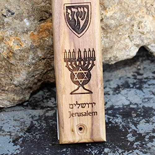 Handmade Olive Wood Mezuzah Case