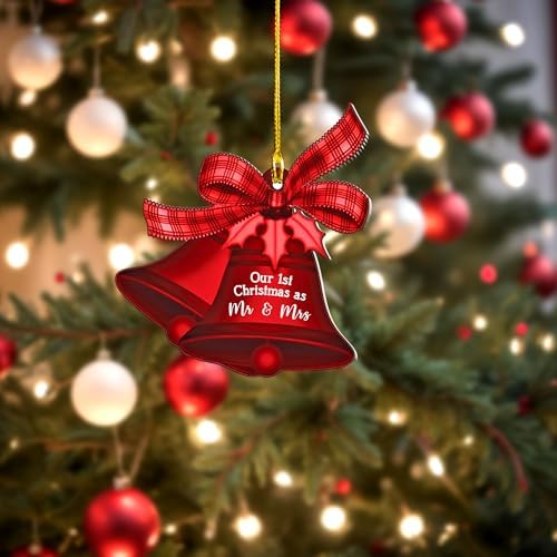 Our First Christmas Mr and Mrs Ornament Wedding Gift
