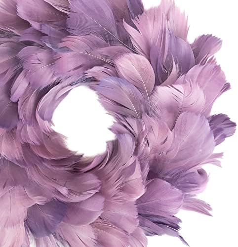 Northlight Layered Feather Christmas Wreath 10 Inch Purple