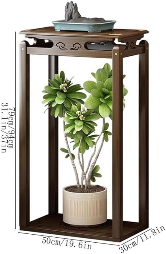 Elegant Bamboo Pedestal Stand for Home Decor
