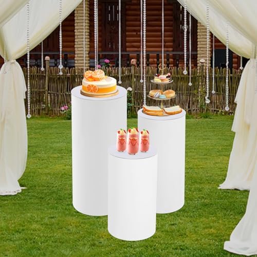 PERFERATE 3 Pcs Metal Cake Pedestal Stand