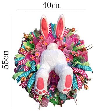 Cute Easter Bunny Wreath for Front Door and Window