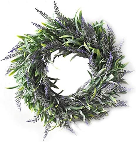 Artificial Lavender Wreath for Front Door