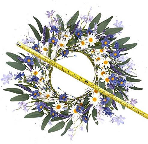 Violet Ever Garden 20 Inch Spring Wreath for Front Door