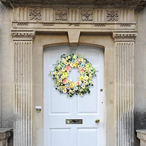 24 Inch Artificial Flower Wreath for Home Decor