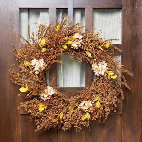 Northlight Fall Grass Autumn Harvest Wreath 32 Inch