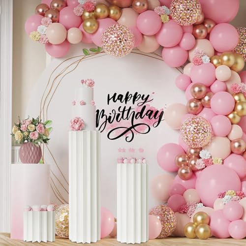 Cylinder Stands for Party Paper Pillars Cake Display Pedestal
