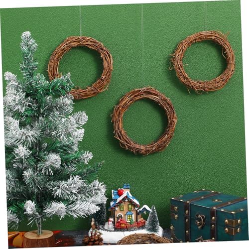 Garneck Rattan Wreath Dried Vine Garland 10pcs