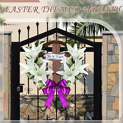 Panelee 18 Inch Easter Wreath Front Door Decor