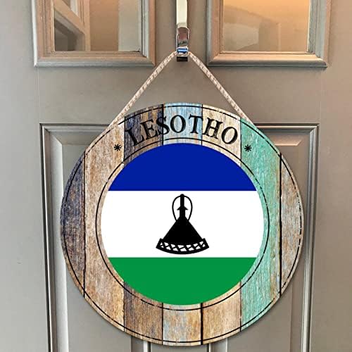 Farmhouse Front Door Hanger 12x12 Wood Sign