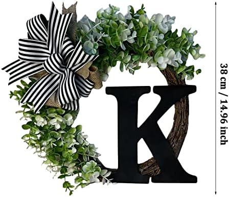 Personalized Wreath with Bow for Front Door