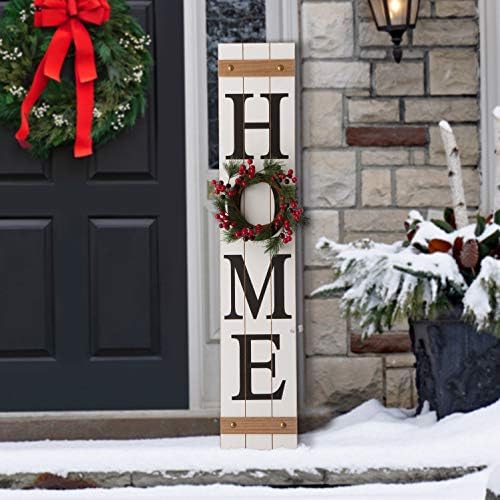 Glitzhome Wooden Rustic Farmhouse Wall Decor Welcome Sign