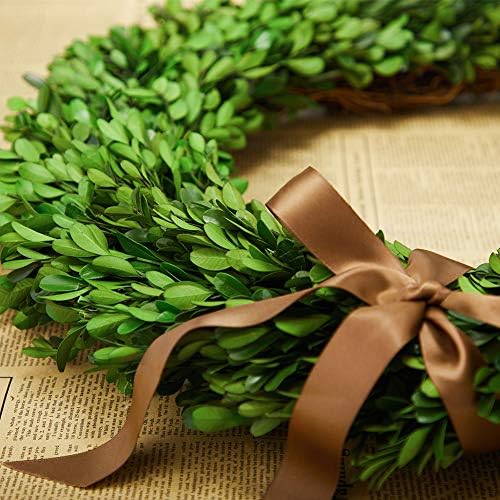 17 Inch Preserved Boxwood Wreath for Home Decor