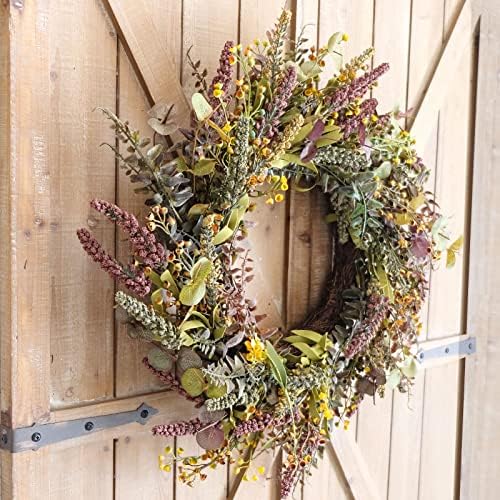 Idyllic 18 Inches Harvest Wreath - Fall Door Decor