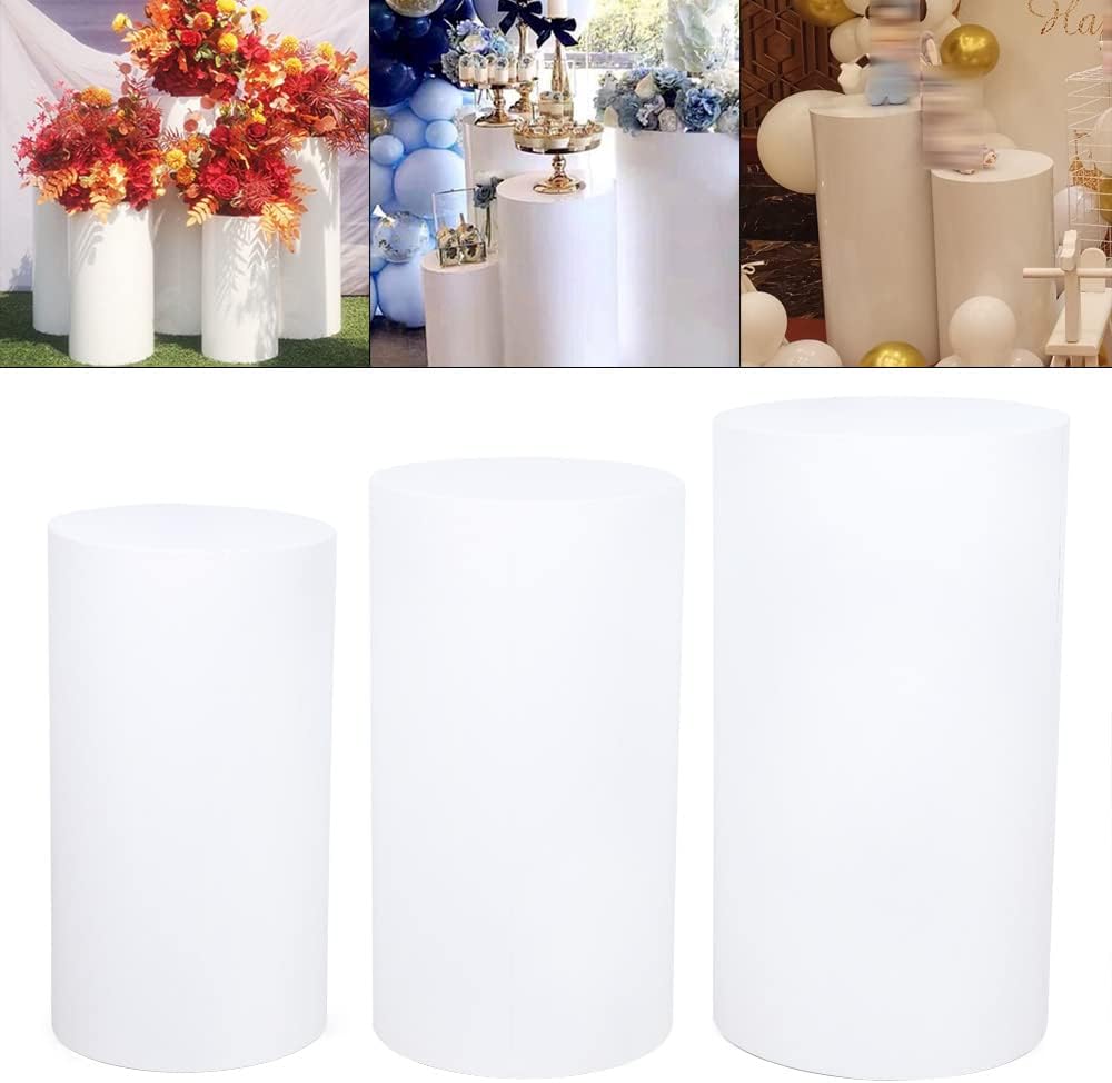 Xuthusman 3Pcs DIY Round Pedestal Display
