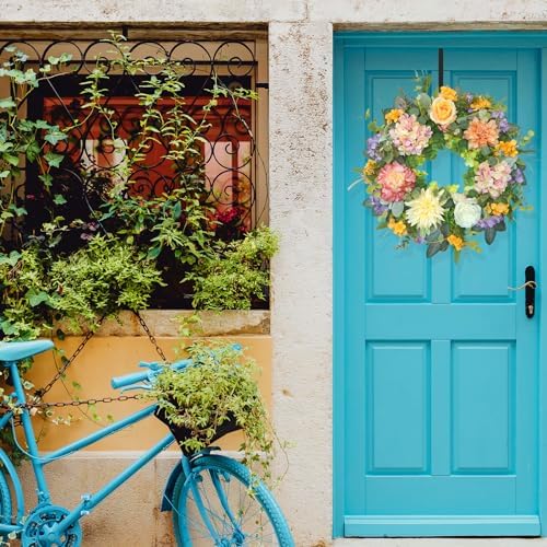 Soomeir Spring Wreath for Front Door Decor