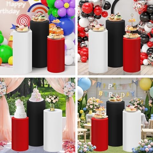 SaitiMade 3pcs Cylinder Stand Covers Set