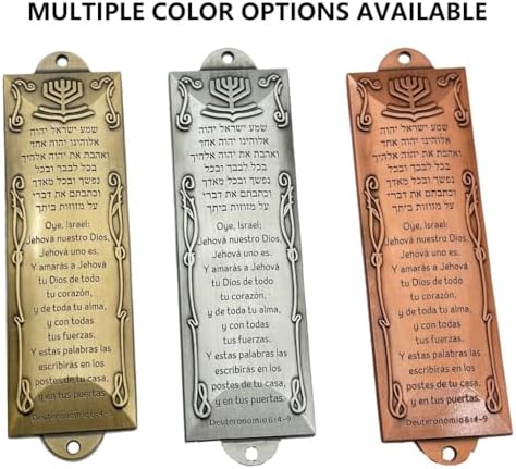 REDYY Door Plaque Spanish Style Antique Metal Mezuzah