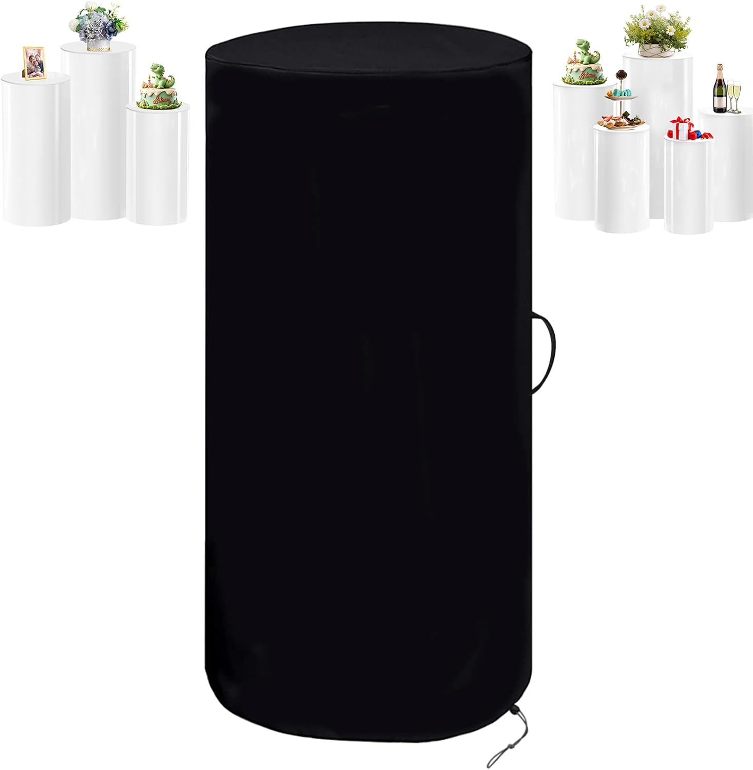 Waterproof Cylinder Pedestal Storage Bag Set of 3 and 5