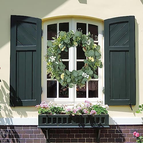 Dremisland 20 Inch Eucalyptus Wreath for Front Door