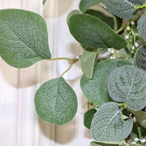 Lvydec Artificial Eucalyptus Wreath 20 Inch
