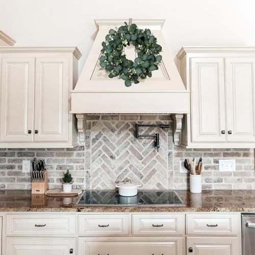 Briful 20 Inch Artificial Eucalyptus Door Wreath