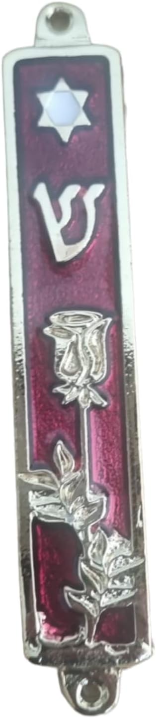 Yaliland 35 Inch Gold Plated Mezuzah Case for Door