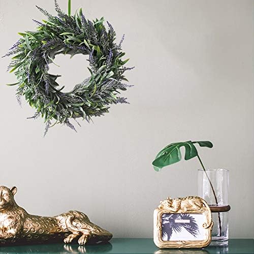Artificial Lavender Wreath for Front Door