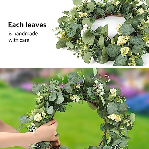 Dremisland 20 Inch Eucalyptus Wreath for Front Door