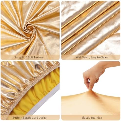 Set of 5 Frosted Acrylic Pedestal Stands with Gold Covers