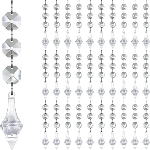 Jishi 30pk Crystal Finial Ornaments for Christmas Decorations