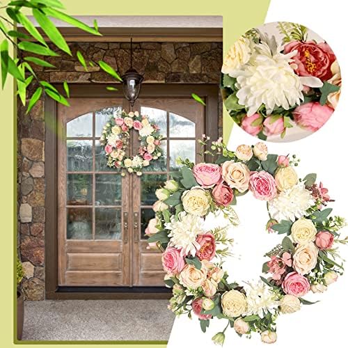 Coerni 30 Inch Yellow Wreath for Front Door