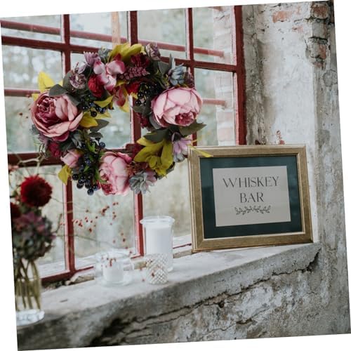 NUOBESTY Artificial Peony Wreath for Home Decor