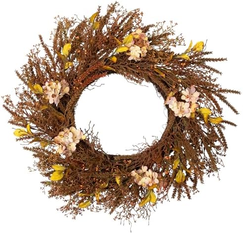 Northlight Fall Grass Autumn Harvest Wreath 32 Inch