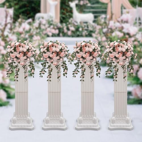 Roman Columns Plastic Wedding Stand 4Pcs Decor