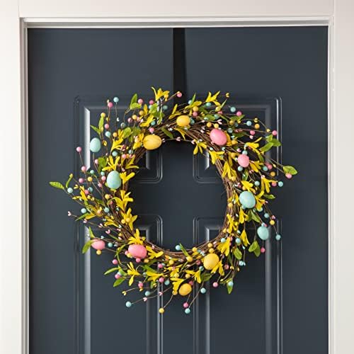 Glitzhome 22 Inch Easter Wreath Decor