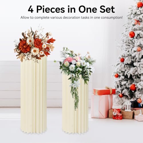 4PCS Foldable Cardboard Display Stand for Wedding Party Cakes