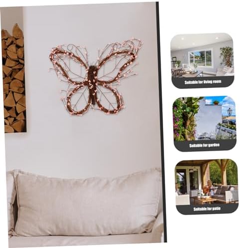 Butterfly Rattan Wreath for Home Decor