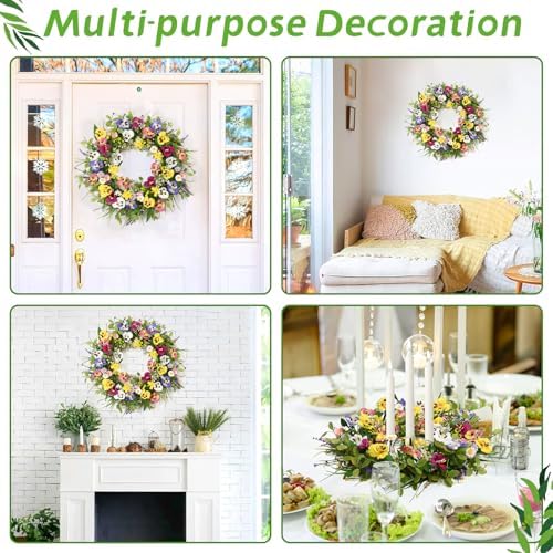 Handmade 20 Inch Spring Summer Wreath for Front Door