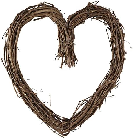 12 Inch Natural Grapevine Heart Wreath by Ashland