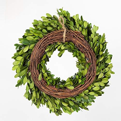 10 Inch Preserved Boxwood Wreath Home Decor