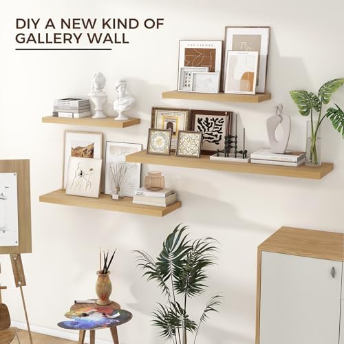 Venusmiles Floating Shelves 2 Pack 24 Inches Wide