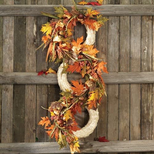 FloraCraft 3 Piece 16 Inch Straw Wreath Form Natural