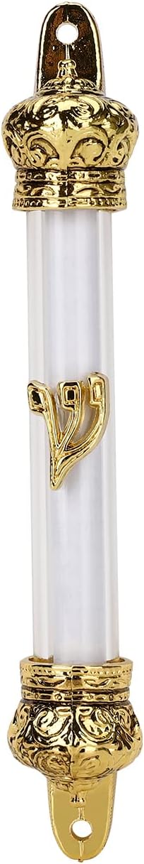 BRTAGG Mezuzah Case with Gold Plated Design